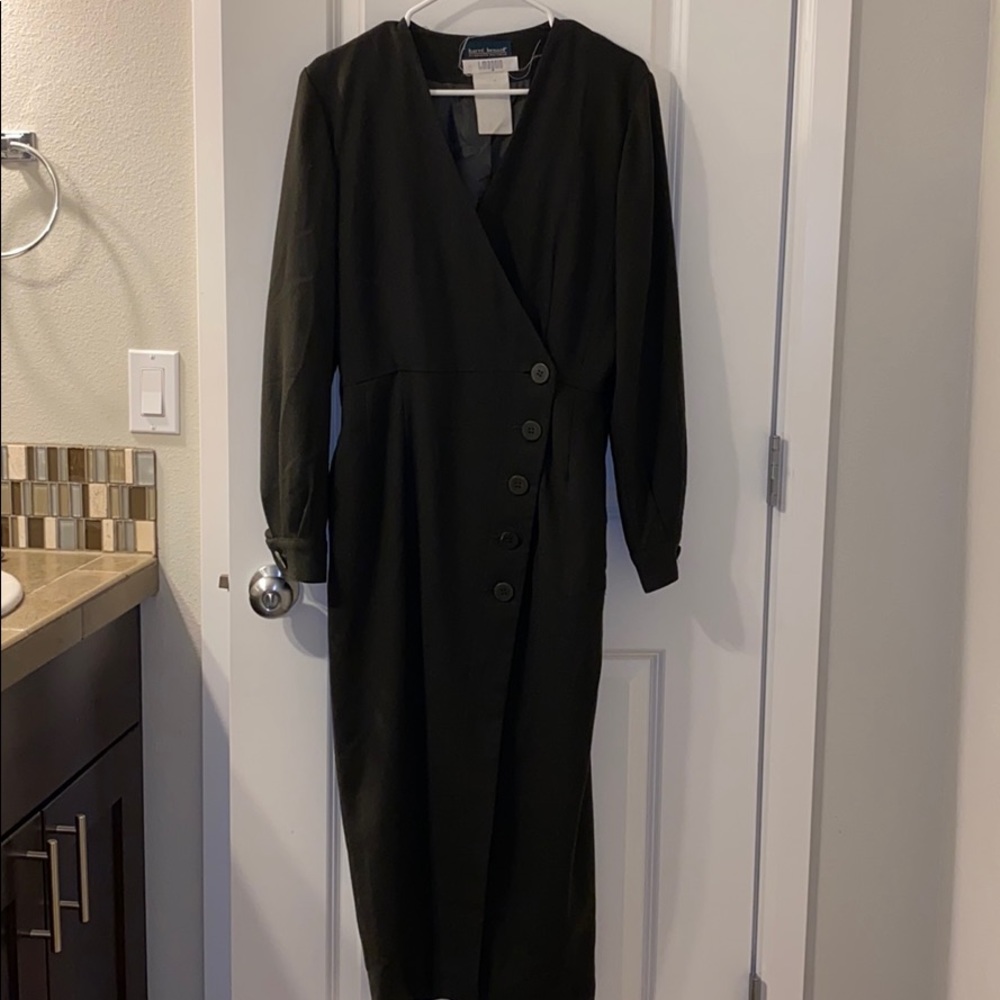 Dark Olive vintage dress